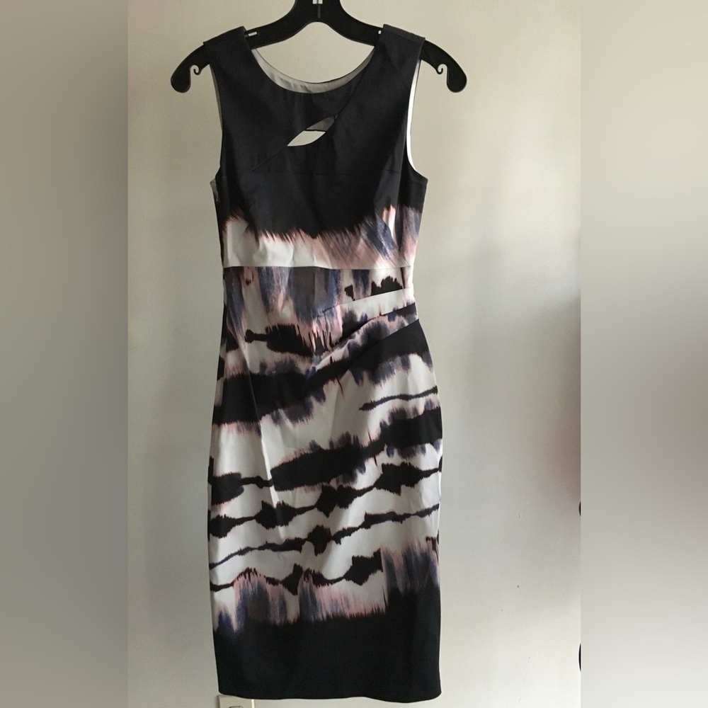 NWT Karen Millen Tie Dye Stripe Dress -US4 / UK8 / EU 36